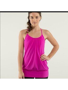 LULULEMON no limits fuchsia pink tank